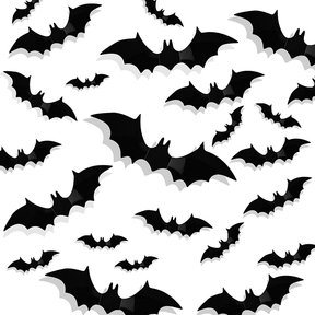 Autocollants Muraux de Chauves-Souris 3D - Décoration Halloween Effrayante et Réutilisable