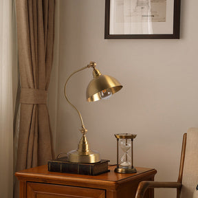 Lampe de Table en Laiton - Éclairage Élégant et Ajustable