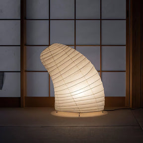 Lampe de Table en Papier de Mûrier - Design Organique et Élégant