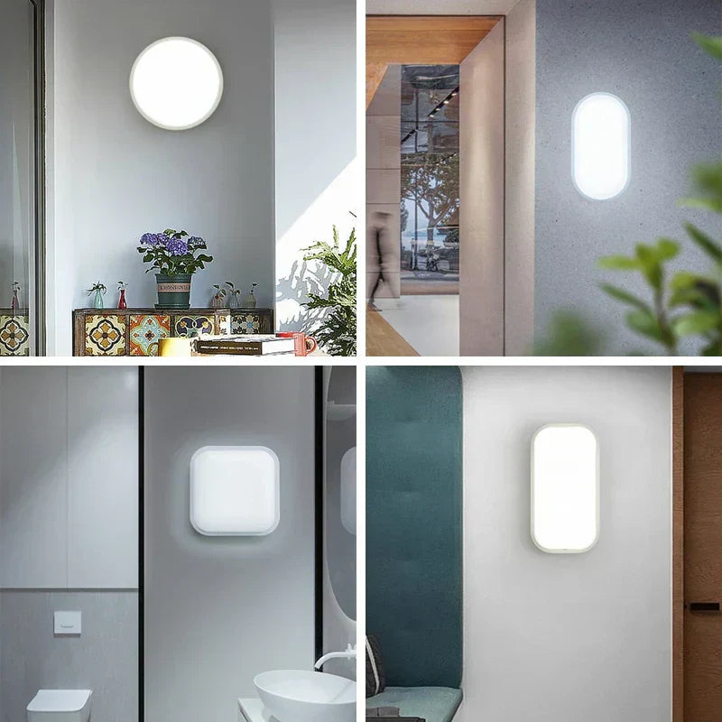 Plafonnier LED Étanche pour Salle de Bain - Résistant à l'Humidité et Énergétiquement Efficace