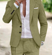 Costume en Lin Léger pour Homme - Élégance et Confort pour Occasions Formelles