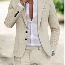 Costume en Lin Léger pour Homme - Élégance et Confort pour Occasions Formelles