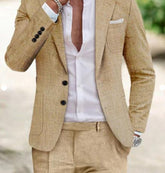 Costume en Lin Léger pour Homme - Élégance et Confort pour Occasions Formelles