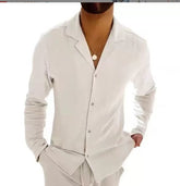 Chemise en Lin Léger pour Homme - Style Classique et Confort Optimal