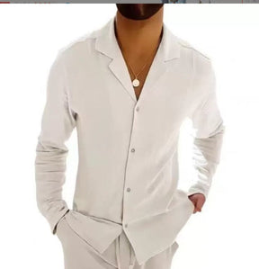 Chemise en Lin Léger pour Homme - Style Classique et Confort Optimal