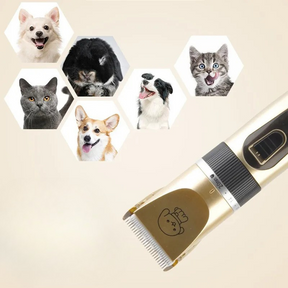Tondeuse Silencieuse pour Animaux - Batterie Longue Durée et Lames Précises