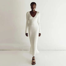 Robe Maxi Ajustable en Pierre - Élégance et Confort pour Femmes