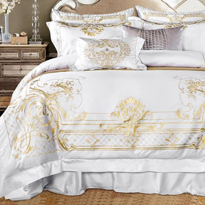 Literie de Luxe en Coton Égyptien - Glamour et Élégance pour Votre Chambre