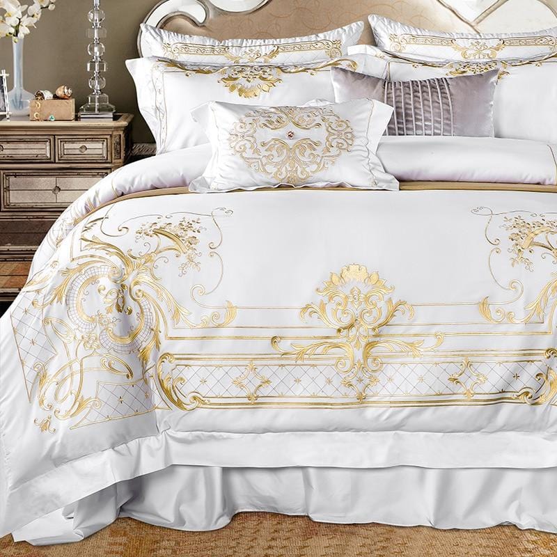 Literie de Luxe en Coton Égyptien - Glamour et Élégance pour Votre Chambre