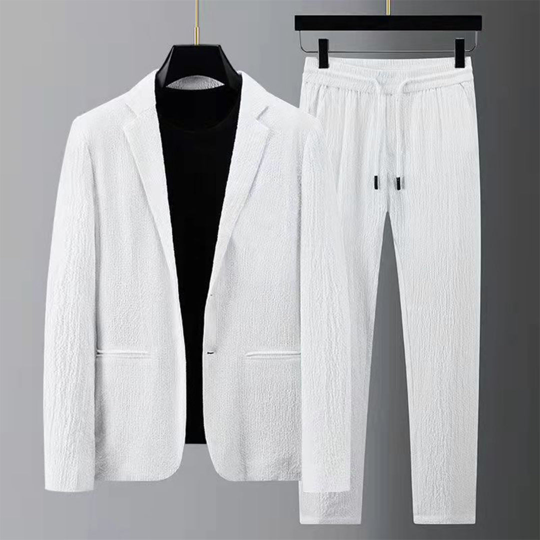 Ensemble d'Été Décontracté en Polyester - Élégance et Confort pour Temps Chauds