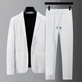 Ensemble d'Été Décontracté en Polyester - Élégance et Confort pour Temps Chauds