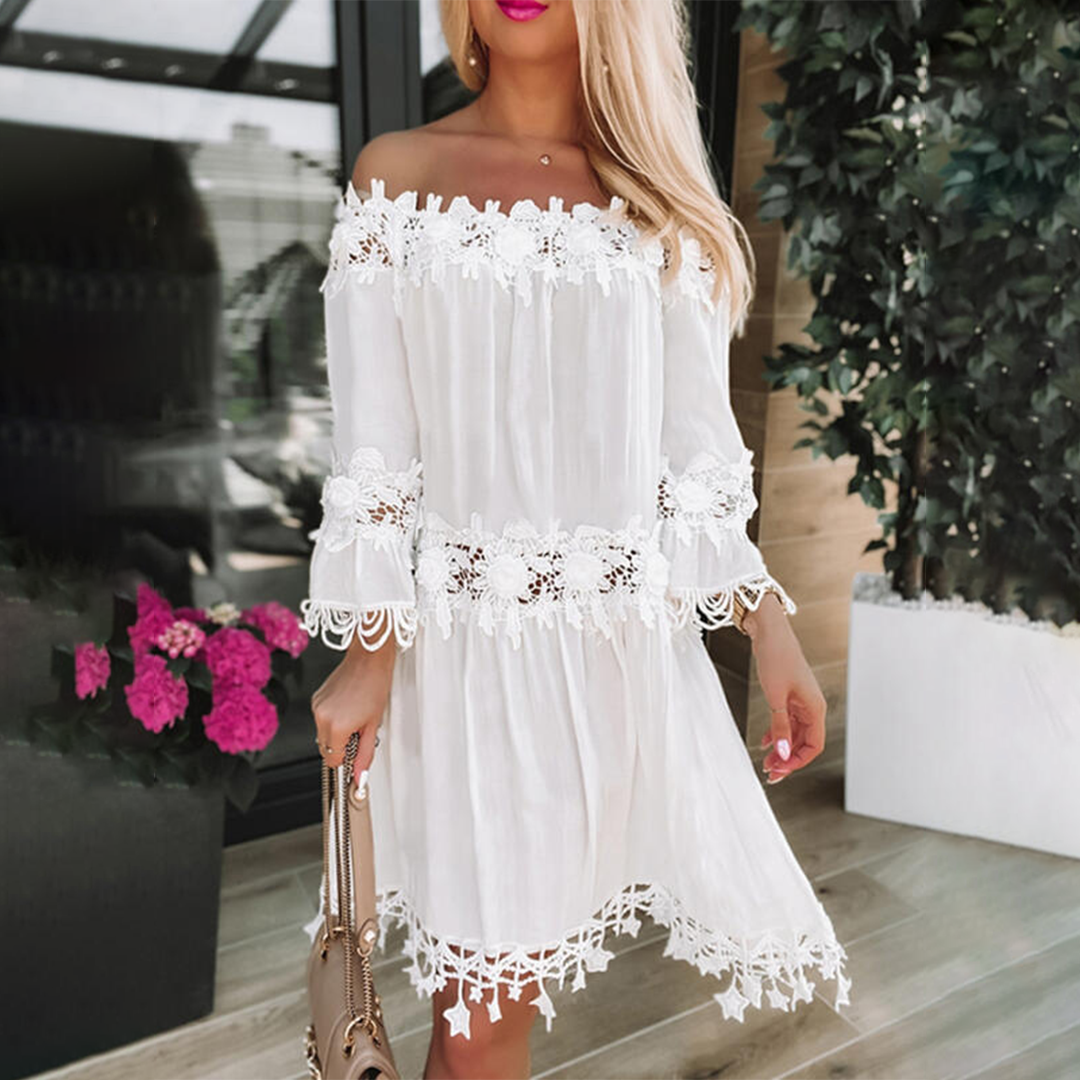 Robe Off Shoulder Élégante - Confort et Style pour Été