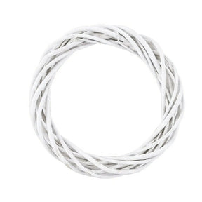 Couronne de Noël en Rotin - Décoration Élégante et Polyvalente
