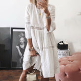 Robe d'été en Dentelle Élégante - Style Maxi Confortable et Décontracté