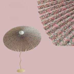 Lampe de Table Élégante - Abat-Jour Plissé et Fini à la Main