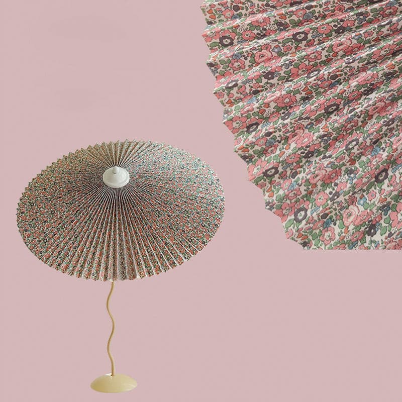 Lampe de Table Élégante - Abat-Jour Plissé et Fini à la Main