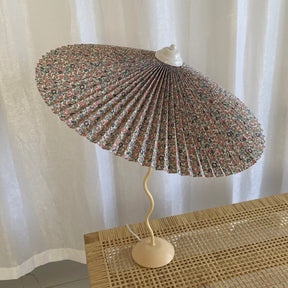 Lampe de Table Élégante - Abat-Jour Plissé et Fini à la Main