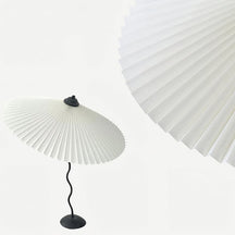 Lampe de Table Élégante - Abat-Jour Plissé et Fini à la Main