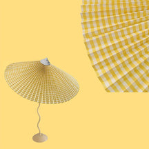 Lampe de Table Élégante - Abat-Jour Plissé et Fini à la Main