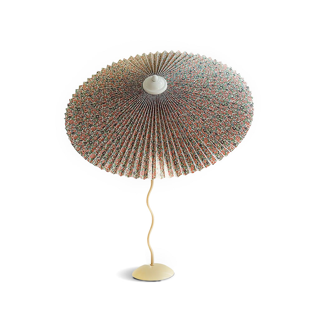 Lampe de Table Élégante - Abat-Jour Plissé et Fini à la Main