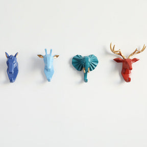 Crochet Mural Tête d'Animal - Décoration Écologique et Pratique