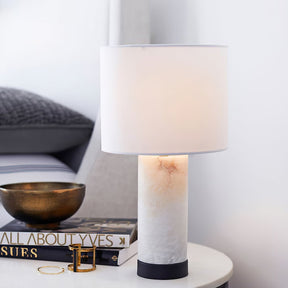 Lampe de Table en Albâtre - Ambiance Chaleureuse et Élégante