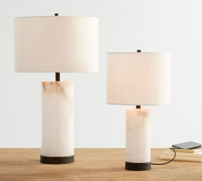 Lampe de Table en Albâtre - Ambiance Chaleureuse et Élégante