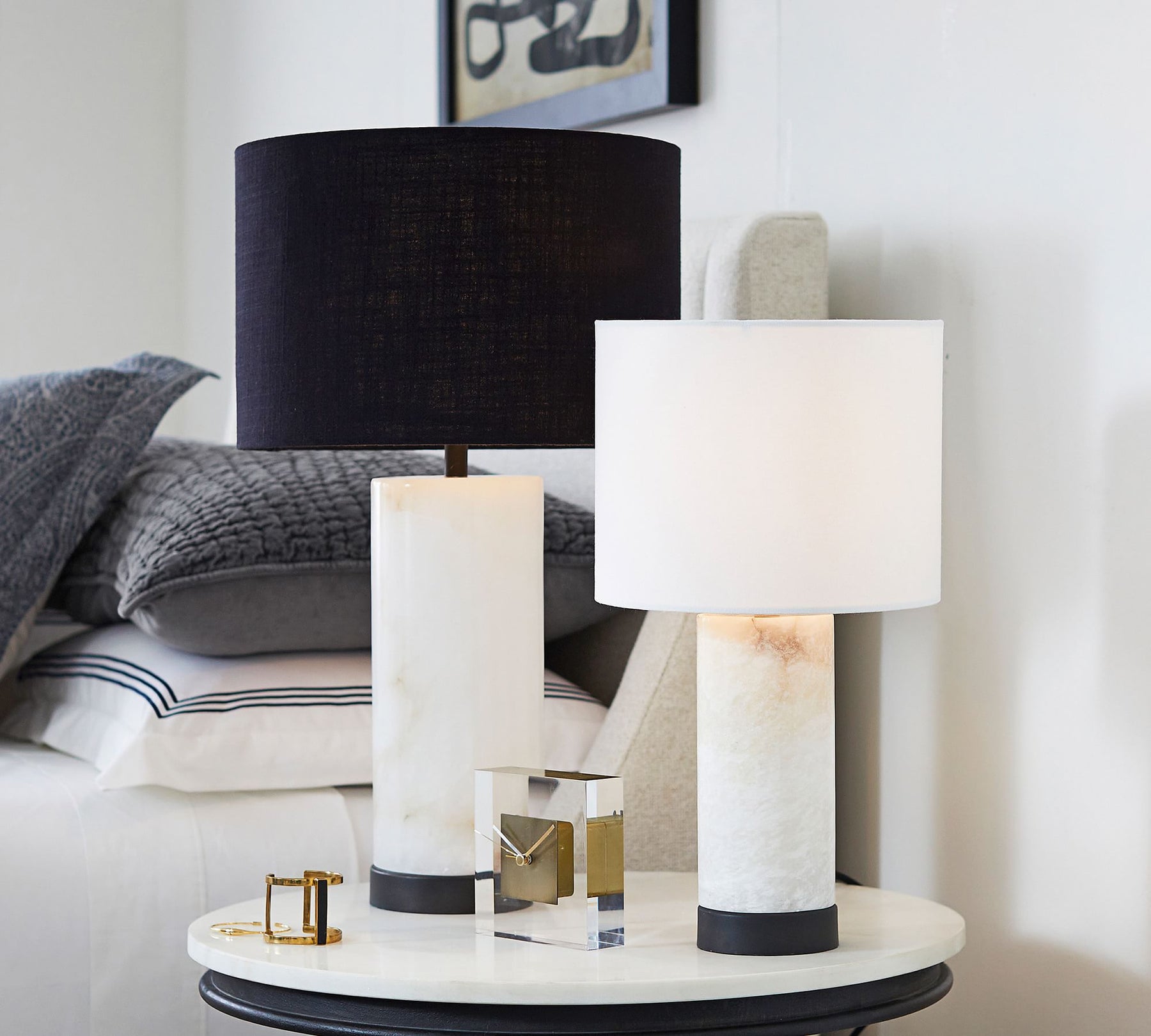 Lampe de Table en Albâtre - Ambiance Chaleureuse et Élégante