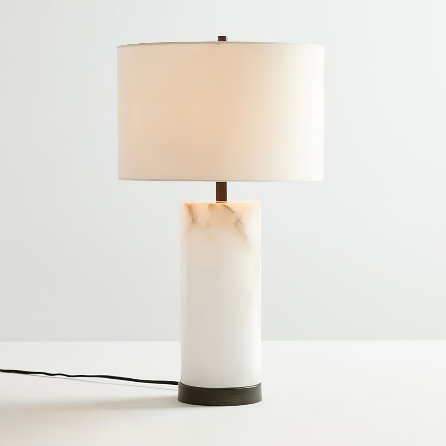 Lampe de Table en Albâtre - Ambiance Chaleureuse et Élégante