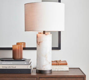 Lampe de Table en Albâtre - Ambiance Chaleureuse et Élégante