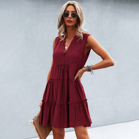 Robe Mini Élégante pour Femmes - Confort et Style Estival Incontournable