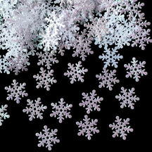 Décorations de Sapin de Noël Flocons - Ensemble de 300 Ornements Scintillants