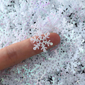 Décorations de Sapin de Noël Flocons - Ensemble de 300 Ornements Scintillants