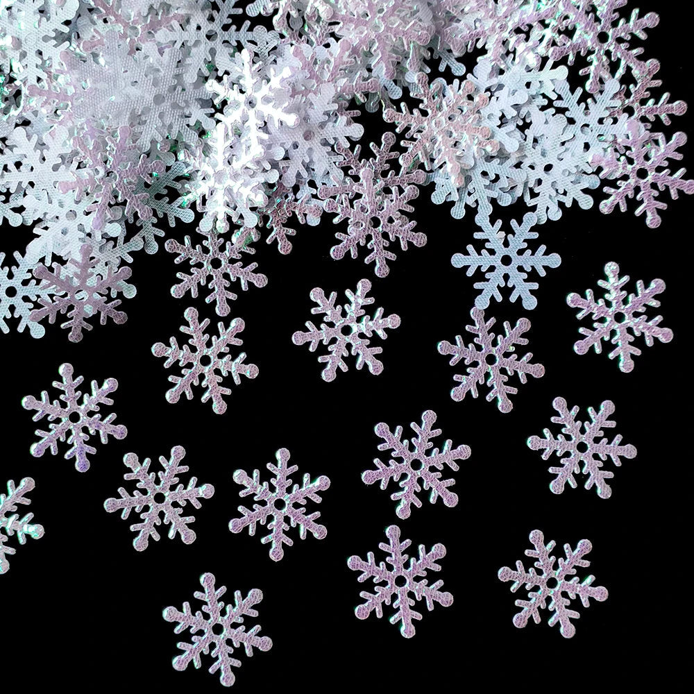 Décorations de Sapin de Noël Flocons - Ensemble de 300 Ornements Scintillants