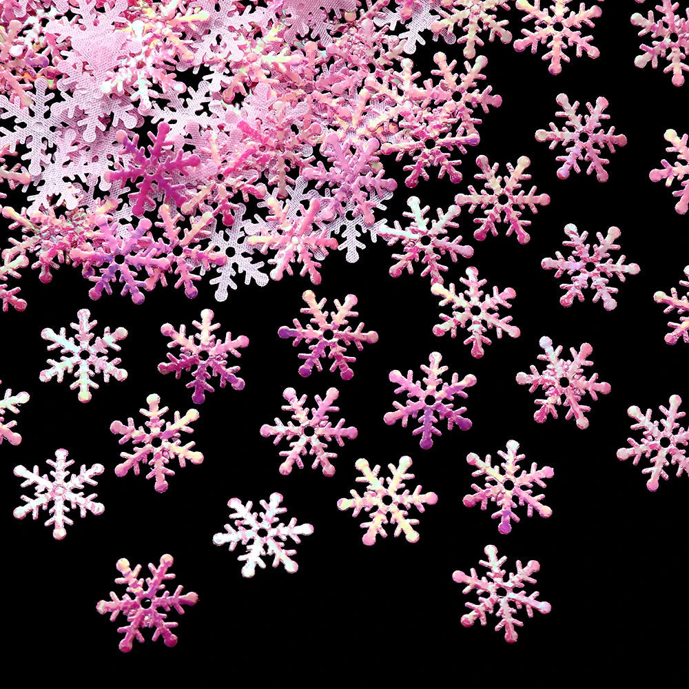 Décorations de Sapin de Noël Flocons - Ensemble de 300 Ornements Scintillants