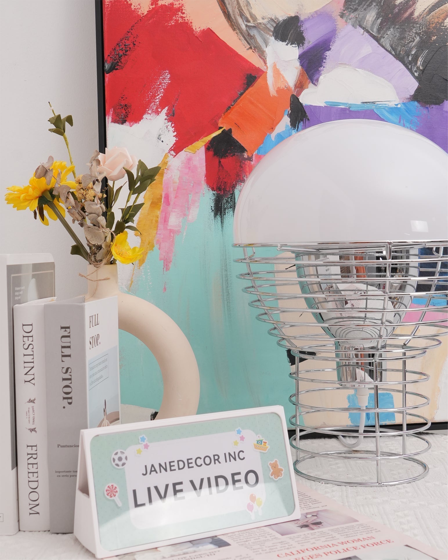 Lampe de Bureau Minimaliste en Métal - Design Audacieux et Polyvalent
