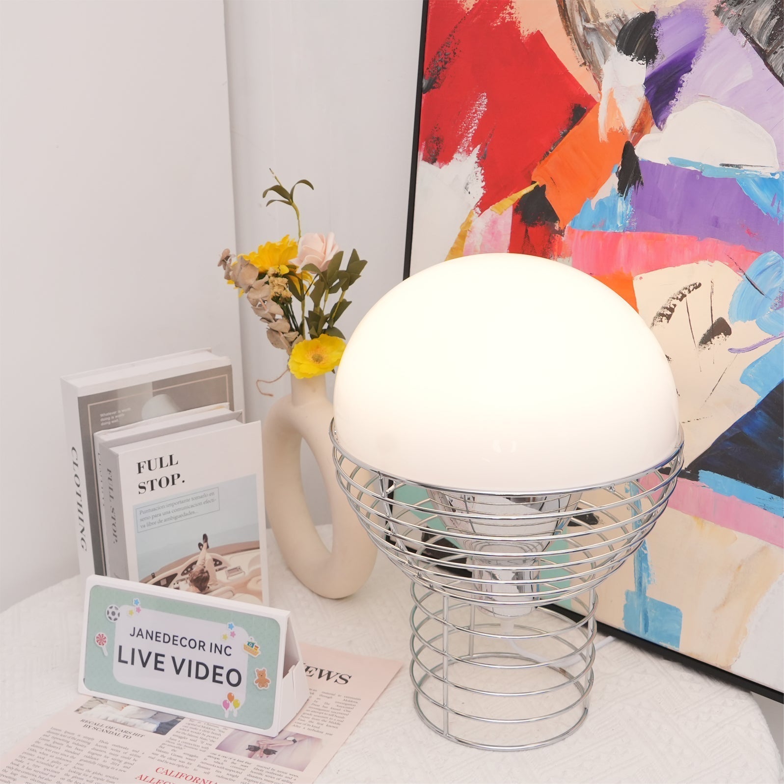 Lampe de Bureau Minimaliste en Métal - Design Audacieux et Polyvalent