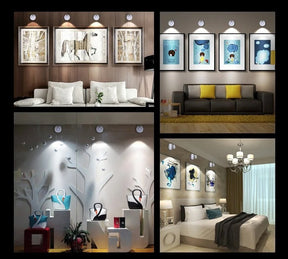 Projecteur LED Sans Fil Dimmable - Télécommande et Éclairage Flexible pour Maison
