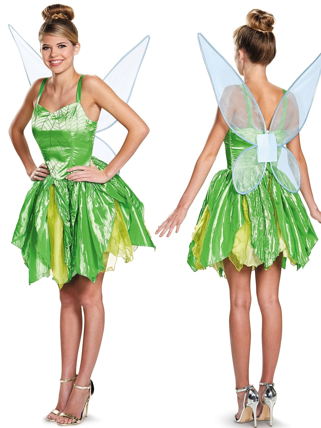 Costume de Fée pour Femme - Robe Mini Pailletée avec Ailes