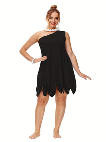 Robe de Costume Halloween Grande Taille - Look Préhistorique Confortable et Flatteur