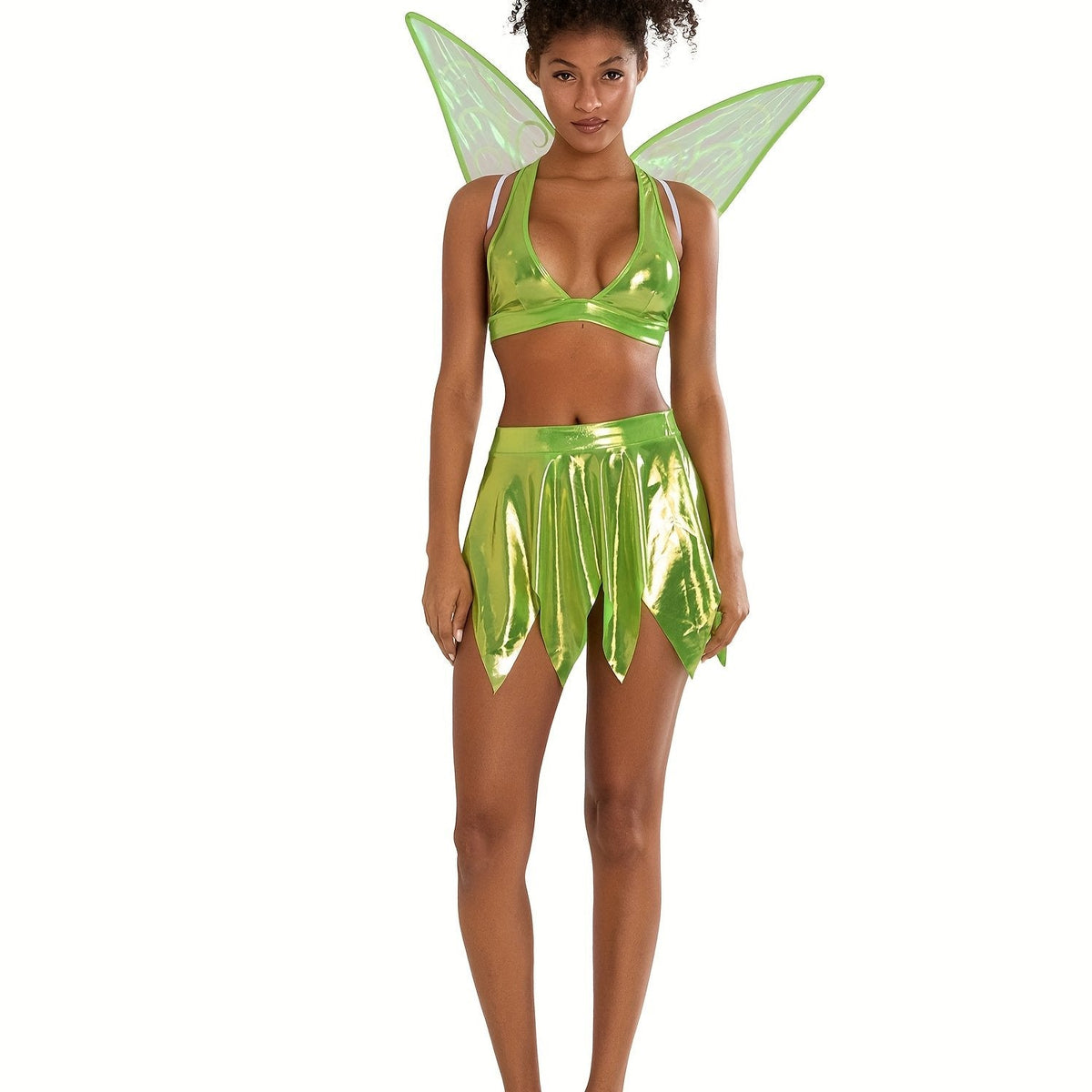 Costume d'Halloween Fée Sexy - Ensemble en Deux Pièces avec Ailes