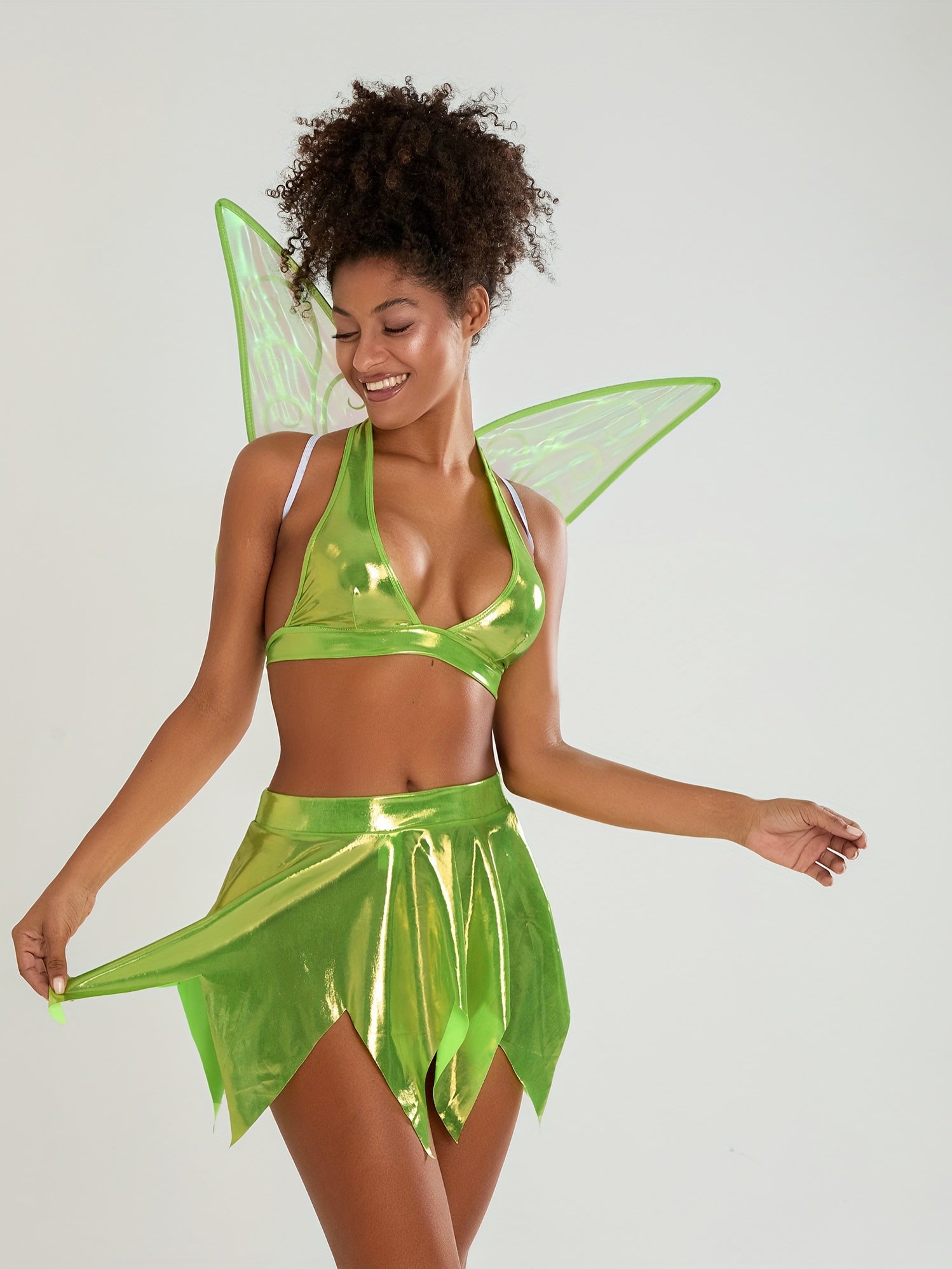 Costume d'Halloween Fée Sexy - Ensemble en Deux Pièces avec Ailes