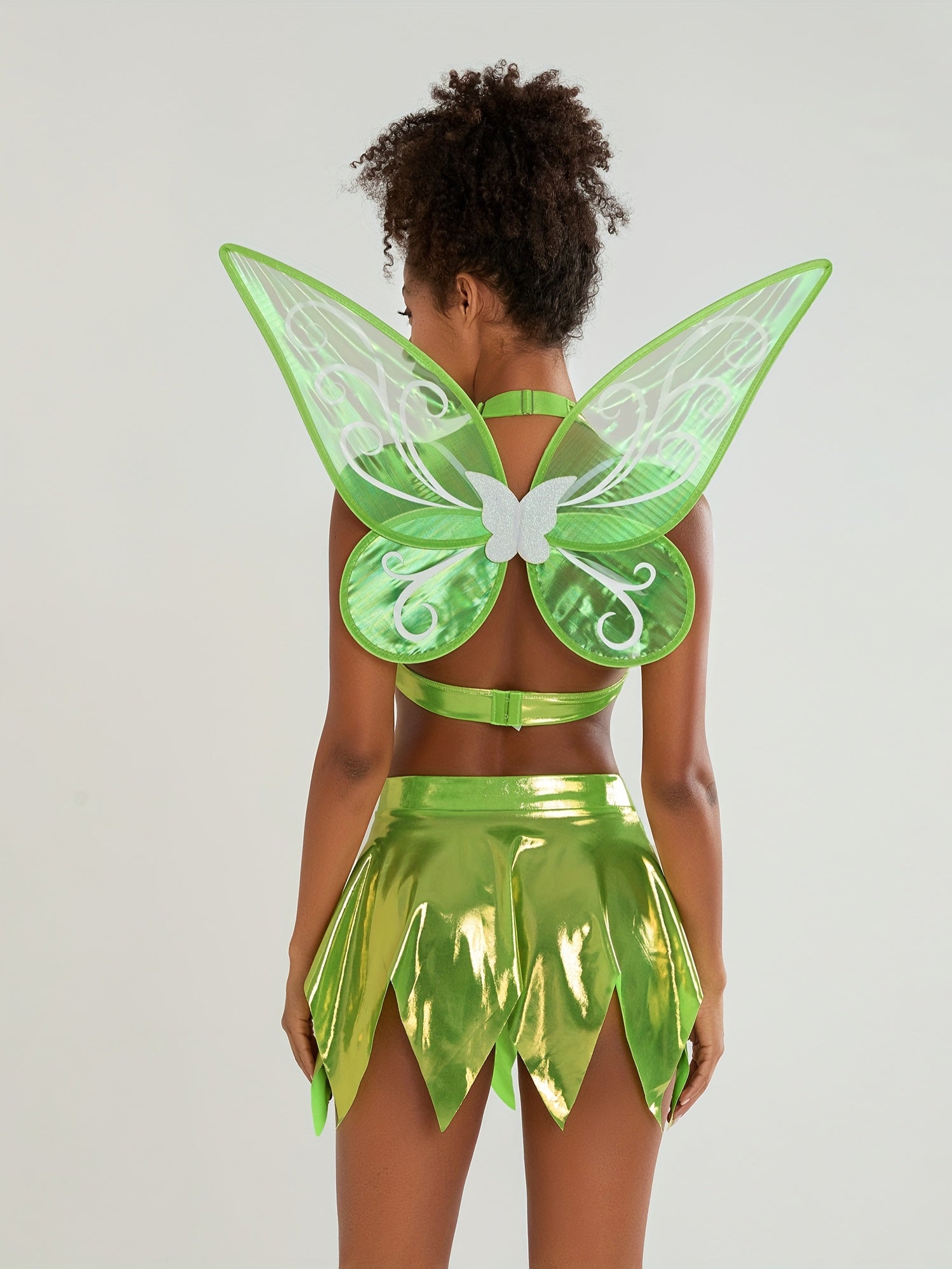 Costume d'Halloween Fée Sexy - Ensemble en Deux Pièces avec Ailes