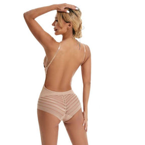 Body Sculptant Sans Dos Femme - Soutien-Gorge Intégré et Design Pratique