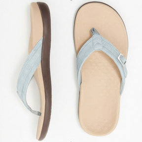Tongs en caoutchouc réglables femme soutien voûte plantaire rembourré été