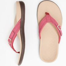 Tongs en caoutchouc réglables femme soutien voûte plantaire rembourré été