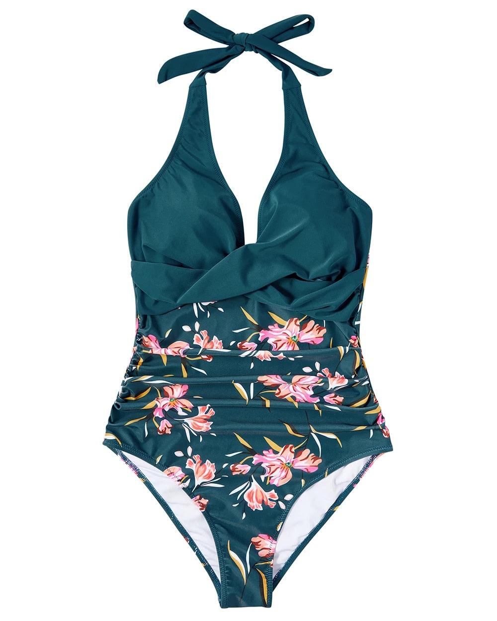 Maillot de bain une pièce dos nu gainant femme silhouette sculptée et élégante