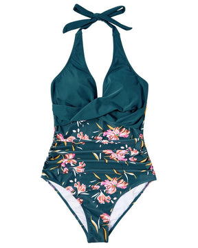 Maillot de bain une pièce dos nu gainant femme silhouette sculptée et élégante