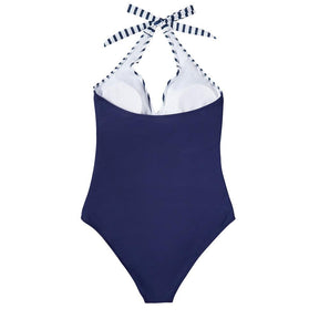 Maillot de bain une pièce dos nu gainant femme silhouette sculptée et élégante