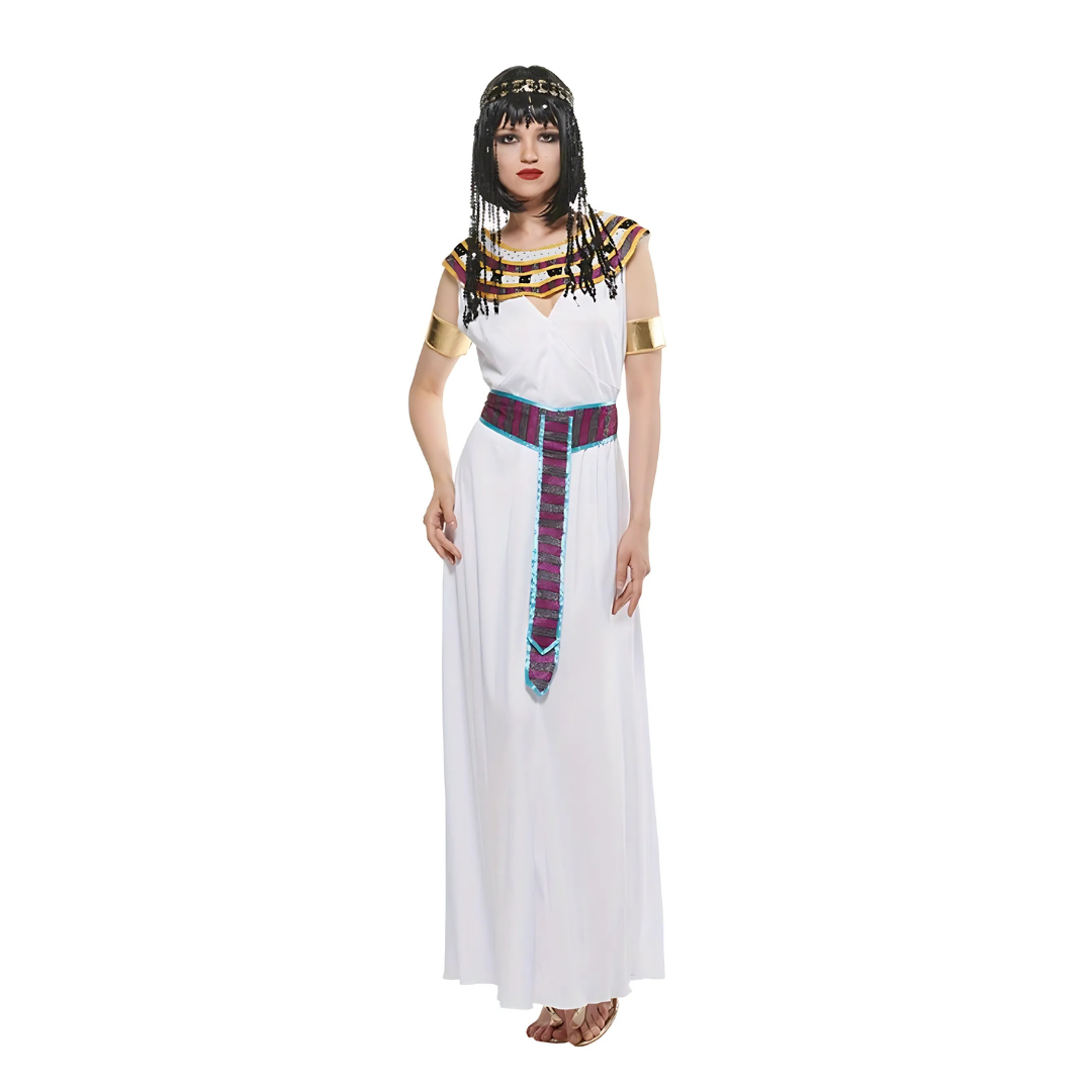 Costume Cléopâtre pour Femmes - Robe Maxi Élégante et Confortable